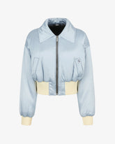 Cropped Satin Bomber - Archive | GCDS