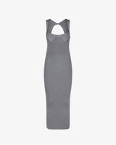 Hoop Metallic Knit Long Dress - Archive | GCDS