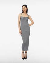 Hoop Metallic Knit Long Dress - Archive | GCDS