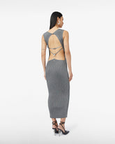 Hoop Metallic Knit Long Dress - Archive | GCDS