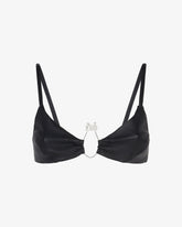 Hoop Leather Bra - Abbigliamento Donna | GCDS