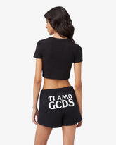 Gcds Logo Lounge Cropped T-shirt - Logo Lounge GCDS | GCDS