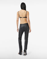 Leather Multi Zip Skinny Pants - Women