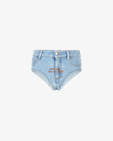 Mini Shorts In Denim - Abbigliamento Donna | GCDS