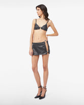 Hoop Leather Mini Skirt - Archive | GCDS