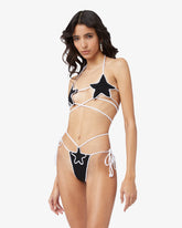 Star Crochet Bikini Slip - Archive | GCDS