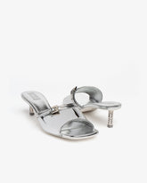 Mirror Logo Chain Sandals - Women