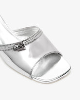 Mirror Logo Chain Sandals - Women