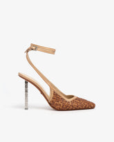 Gcds Monogram Rafia Logo Chain Slingback - Archive | GCDS