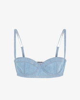 Choker Denim Bra - Archive | GCDS