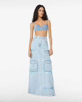 Denim Tape Ultracargo Skirt - Archive | GCDS