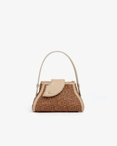 Comma Gcds Monogram Rafia Small Handbag - Archive | GCDS