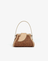 Comma Gcds Monogram Rafia Small Handbag - Archive | GCDS