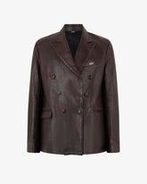 Leather Double Breasted Blazer - Men’s Jackets, Coats and Blazers  | GCDS