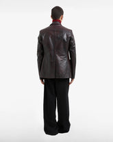 Leather Double Breasted Blazer - Men’s Jackets, Coats and Blazers  | GCDS