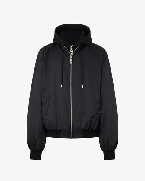 洋楽 G RAP BLACK HOODS Hooded Bomber Black | GCDS Official Website