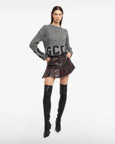 Ribbed Low Logo Sweater - Women