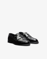 Wirdo Patent Monogram Loafers - Men’s Shoes  | GCDS