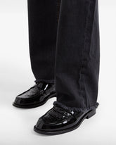 Wirdo Patent Monogram Loafers - Black | GCDS