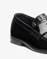 Wirdo Patent Monogram Loafers - Black | GCDS