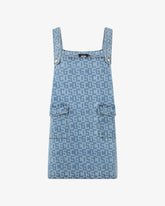 Monogram Denim Pockets Dress - Women