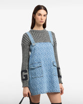 Monogram Denim Pockets Dress - Women