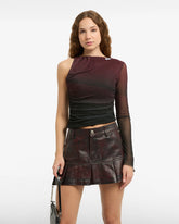 Tulle One-Shoulder Top - Women