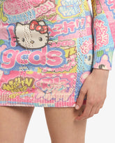 Minigonna in maglia con stampa Hello Kitty Kawaii - Abbigliamento Donna | GCDS