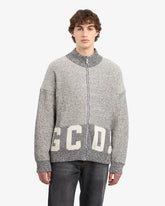 Ribbed Low Logo Full Zip Cardigan - ALL PRODUCT DISCOUNT | GCDS