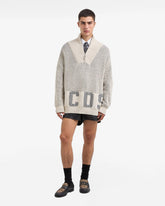 Ribbed Low Logo Zip Sweater - ALL PRODUCT DISCOUNT | GCDS