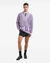 Ribbed Low Logo Zip Sweater - ALL PRODUCT DISCOUNT | GCDS