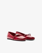 Patent Monogram Ballerina - Bordeaux | GCDS