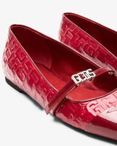 Patent Monogram Ballerina - Bordeaux | GCDS