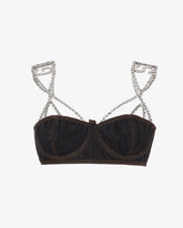 Choker Denim Bra - ALL PRODUCT DISCOUNT | GCDS