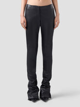 Zipper Leather Skinny Trousers