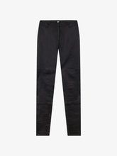Zipper Leather Skinny Trousers - Black | GCDS
