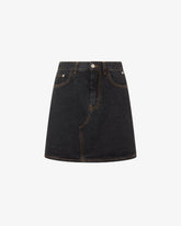 Choker Denim Skirt - Women