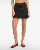 Choker Denim Skirt - Women