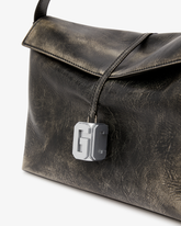 Rub-Off Leather Mega Comma Bag - ALL FULL PRICE | GCDS