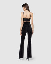 Stretch velvet trousers - Archive | GCDS