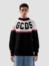 Maglione a righe con logo - Abbigliamento Uomo | GCDS
