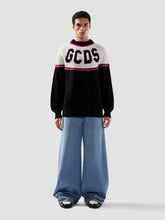 Maglione a righe con logo - Abbigliamento Uomo | GCDS