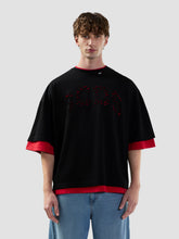 T-shirt over con logo solarizzato - Abbigliamento Uomo | GCDS