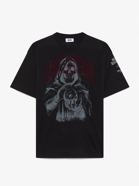 Gothic Printed T-Shirt Black | GCDS Official Website