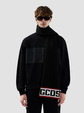 Scarf with Logo - Black | GCDS