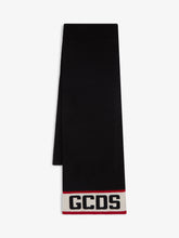 Scarf with Logo - Black | GCDS
