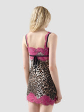 Abito mini in pizzo con fantasia animalier - Abbigliamento Donna | GCDS