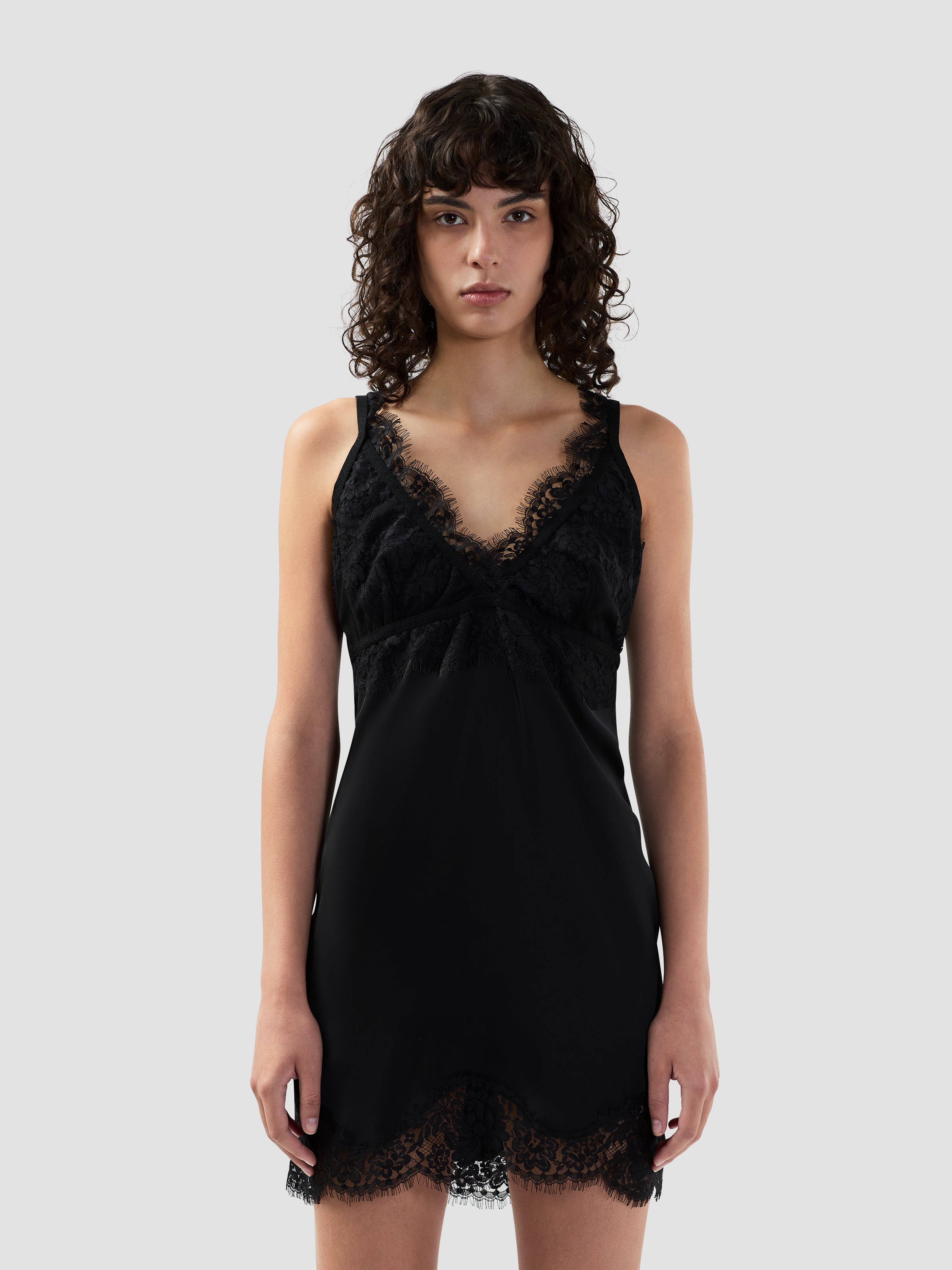 mini black lace slip dress Call My Lover Lace Slip Mini Dress Black