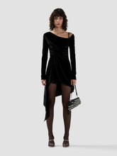 Abito in velluto con coulisse - Abbigliamento Donna | GCDS