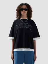 T-shirt regular con logo solarizzato - Abbigliamento Donna | GCDS